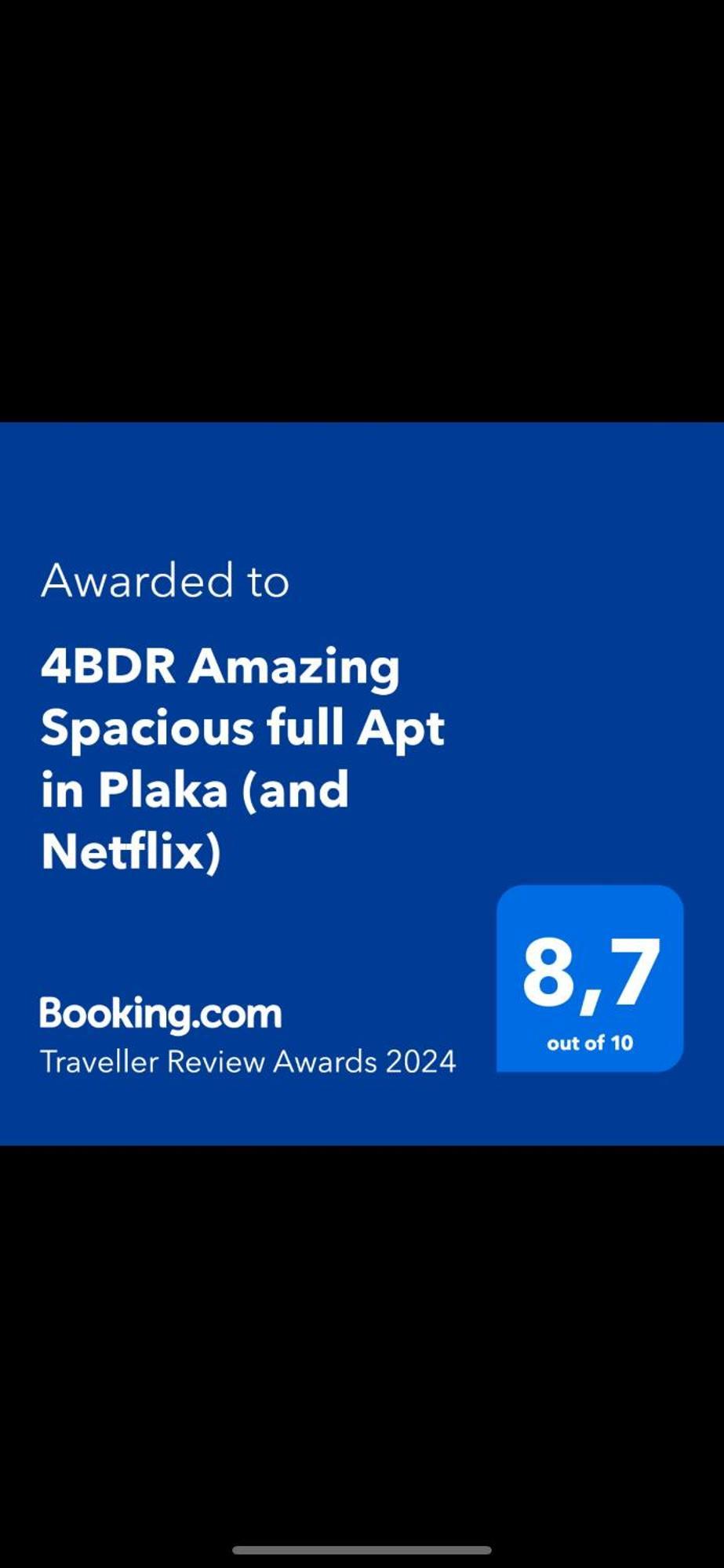 דירות אתונה 4Bdr Amazing Spacious Full Apt In Plaka מראה חיצוני תמונה